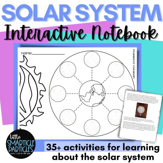 solar system science interactive notebook activities from Little Smarticle Particles